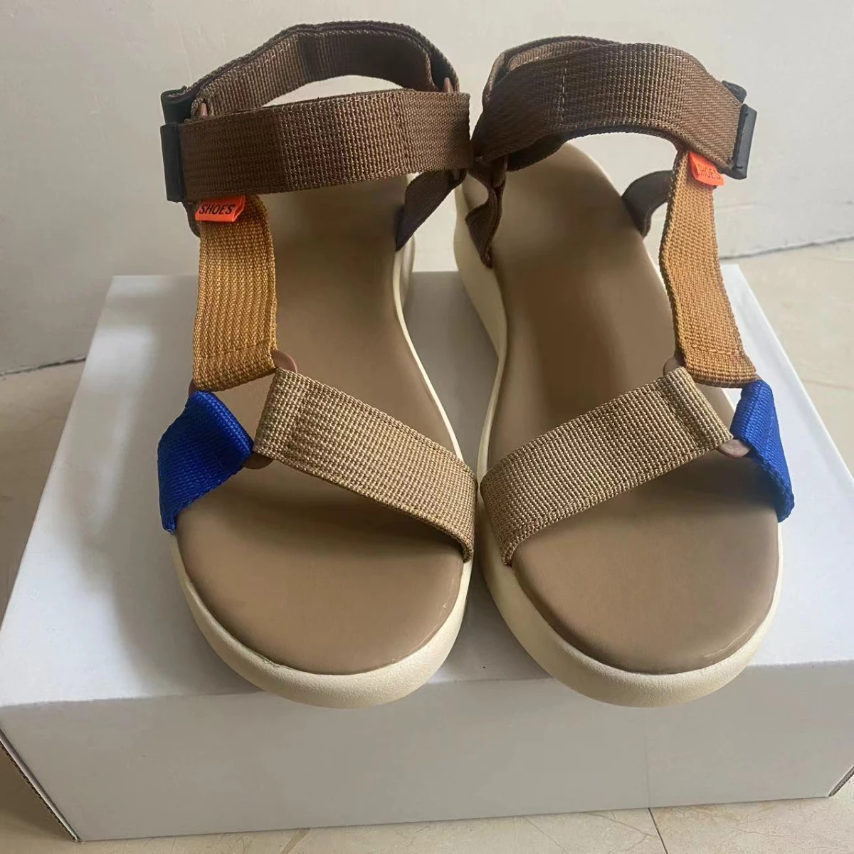 여름 플랫 여성 신발 대마 로프 세트, 발 비치 샌들, 야외 경량 소녀 캐주얼 신발, 대형 사이즈 여성 플랫폼 샌들 