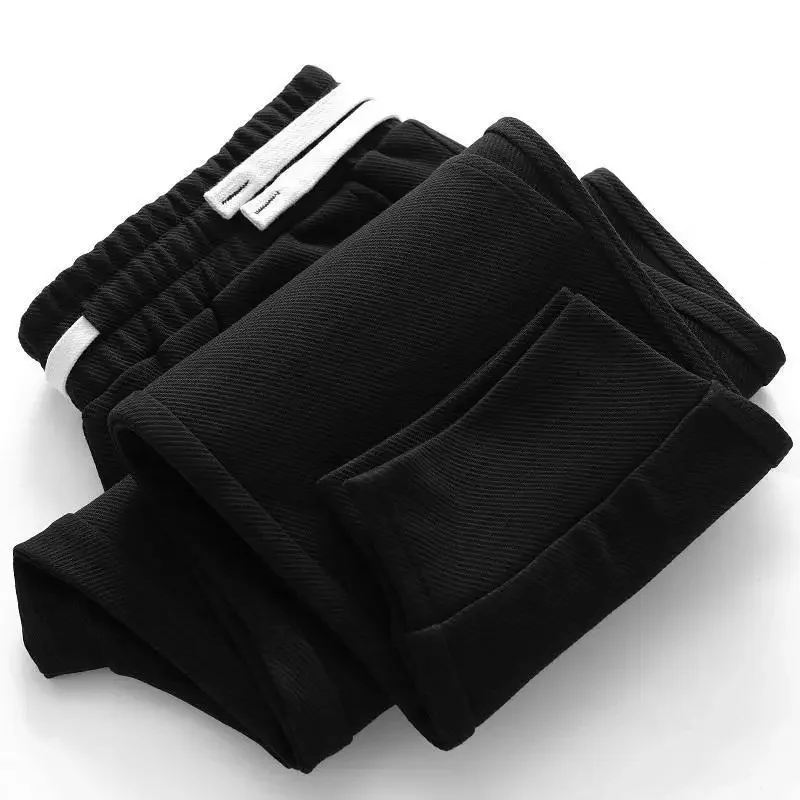 

2023 Men Spring Summer Fashion Sportswear Harem Pants Male Elastic Waist Sweatpants Trousers Loose Solid Color I449