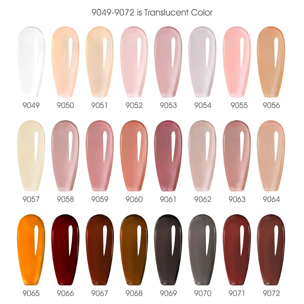 CC3 HEMA FREE Jelly Transparent Color Nail Gel Polish CANNI 9ml Super Texture Natural Nude Collection Soak Off UV LED Nail Gel