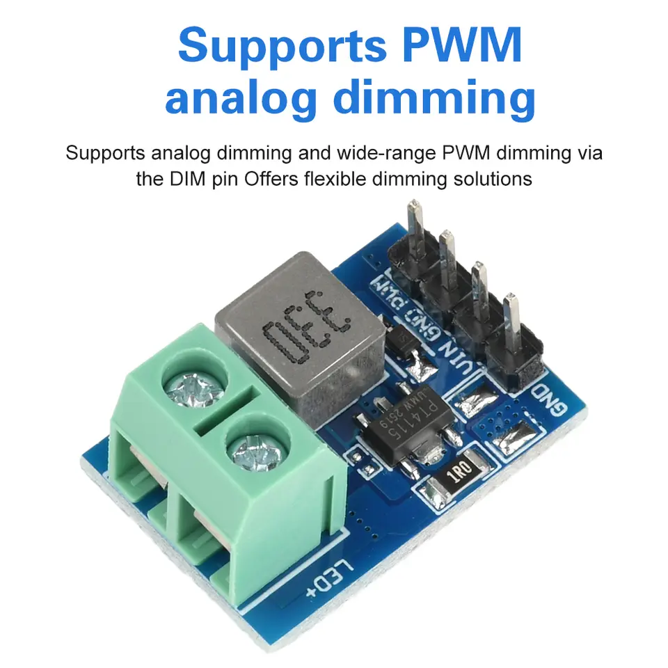 PT4115 LED Driver Module DC 12V Constant Current Output PT4115 1-10S Industrial LED Driver with PWM Dimming for LED Strips image 2