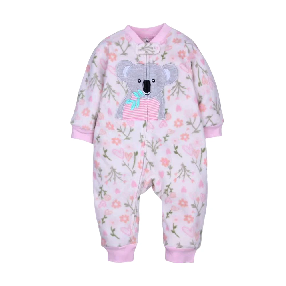 Spring Autumn Baby Boy Rompers Zipper Fleece Warm Pajamas Newborn Outfit Dinosaur Jumpsuit Infants Boy Clothing 9 -24 Months 5