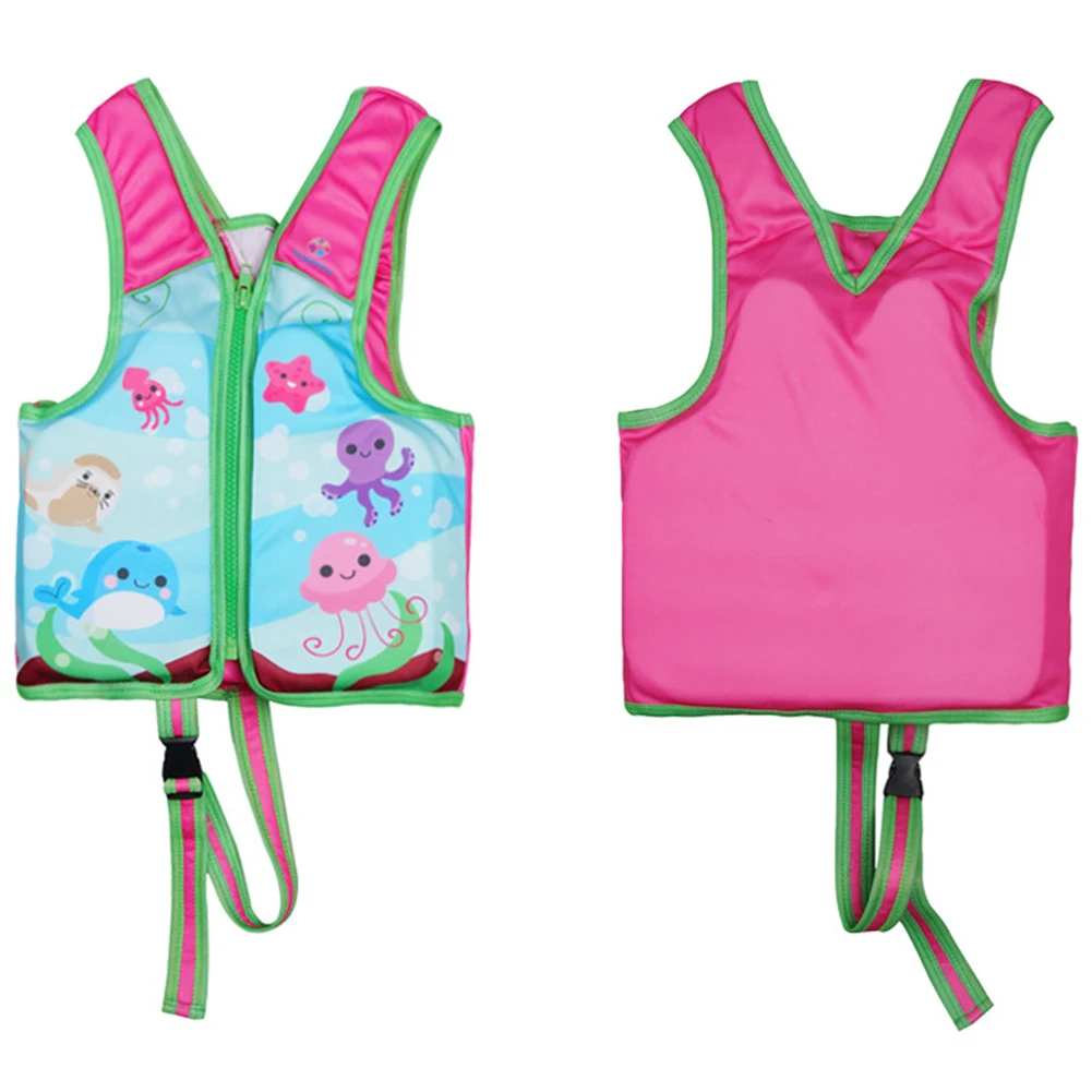 Inflatable Swim Vest Cartoon Buoyancy Survival Suit For Children 2-6