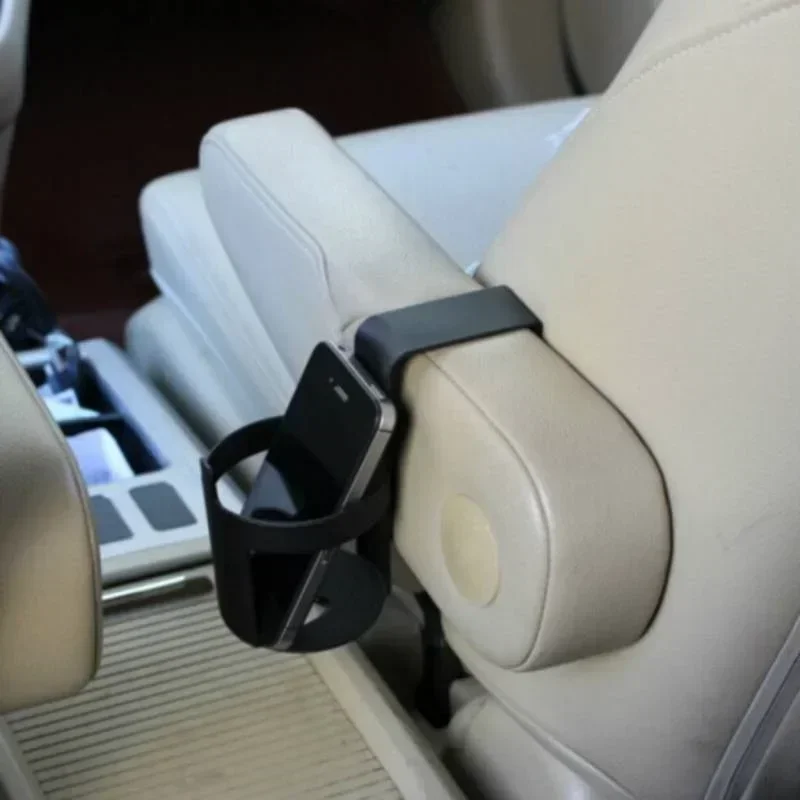 1/2Pcs Car Beverage Cup Holder Car Cup Holder Door Seat Window Armrest Seatback Black Plastic Beverage Cup Holder