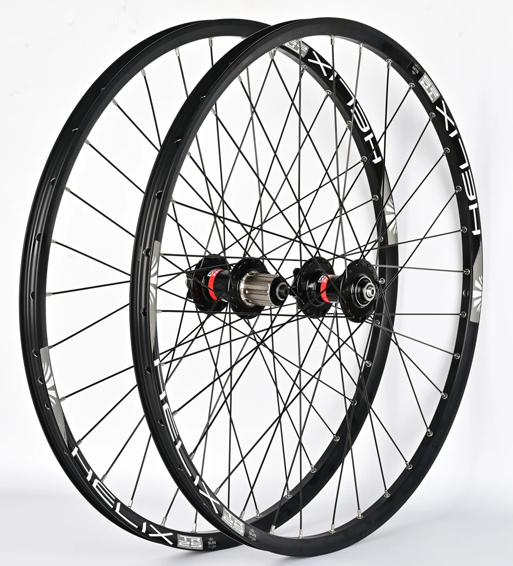 Novatec Fahrradradsatz 26/27,5/29 Zoll mit D042SB Naben QR SunRingle Felge 32 Löcher MTB BIKE Rad Scheibenbremse Innenrohr – Detail 16