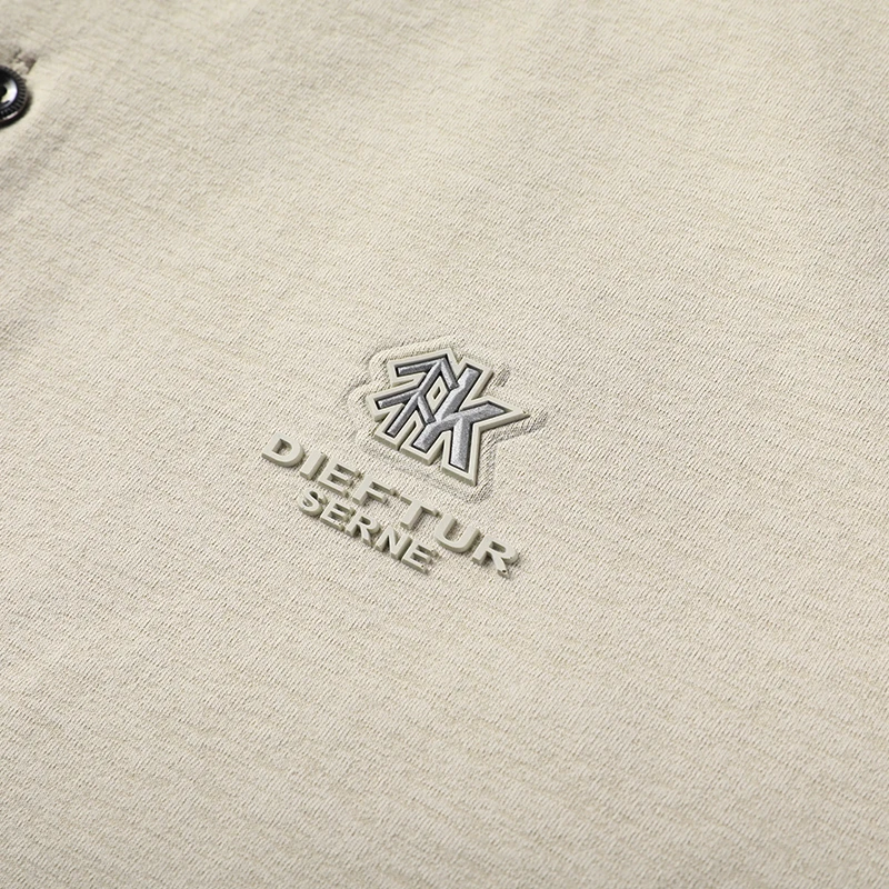 Herren-Kurzarm-Poloshirt mit gesticktem Logo, weichem, atmungsaktivem Stoff, lässiges Business-Oberteil für den täglichen Gebrauch. – Detail 22
