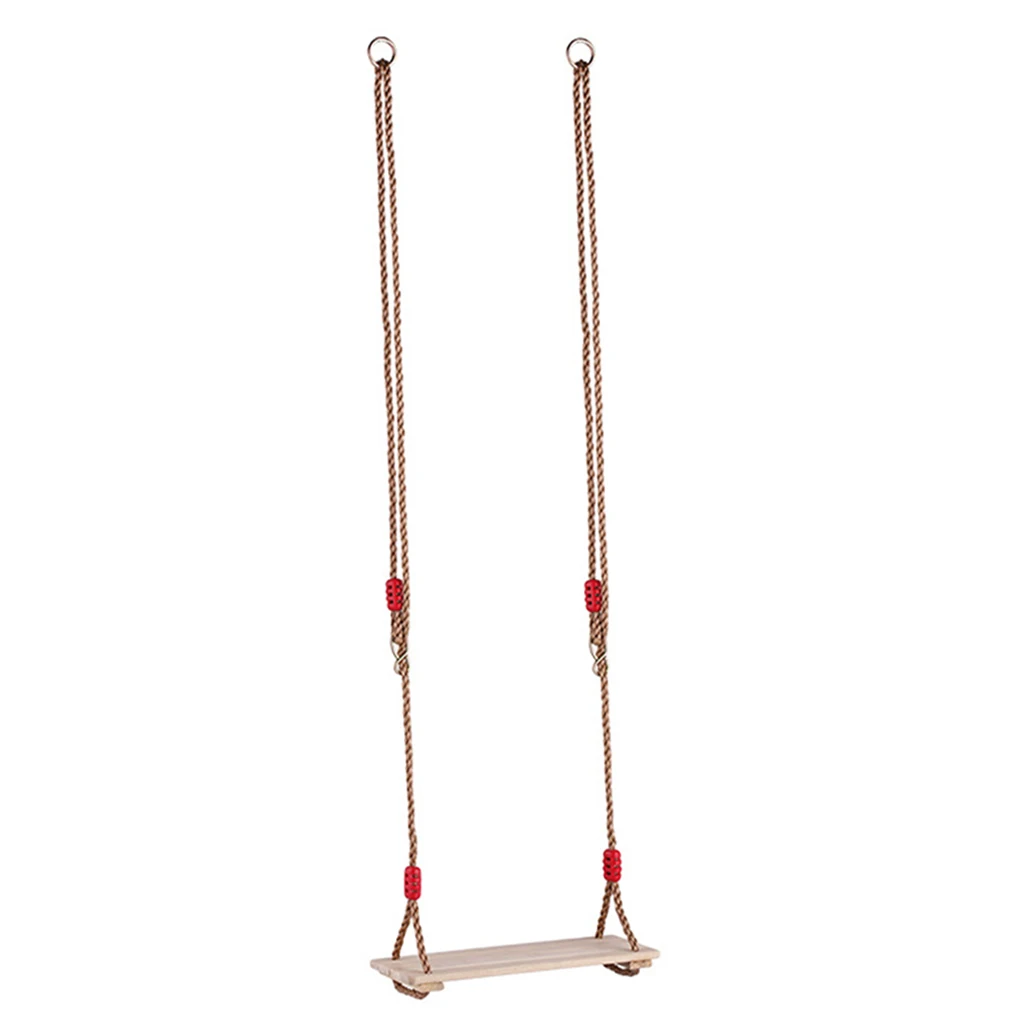 Sedile a oscillazione in legno con corda regolabile di lunghezza di 180 cm, Accessori per set di oscillazioni di sostituzione del sedile altalena