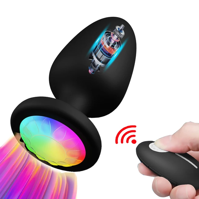 Anal Plug Vibrator LED APP Drahtlose Steuerung Butt Plug Prostata Vibrierender Massagegerät Masturbator Erwachsene Sex Spielzeug für Frauen Männer Homosexuell 1