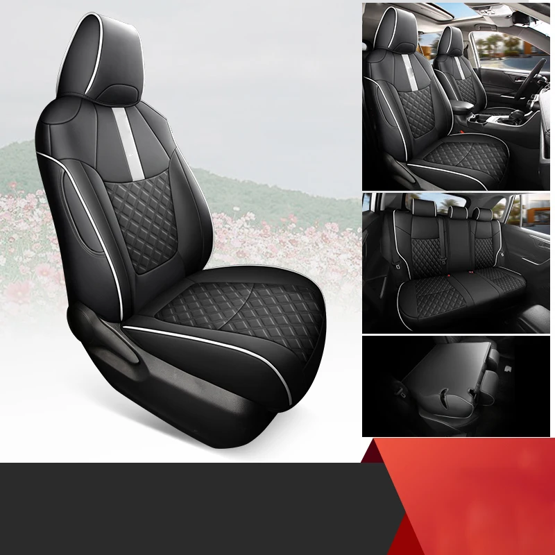 thumbnail image 1 of Juego completo personalizado de fundas de cuero para asientos de coche para Toyota Corolla Cross 2022 2023, accesorios protectores de diseño interior de coche, 1 of 5