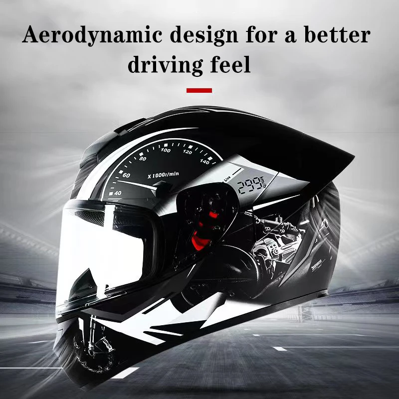 ICE.BEACON Off-Road ABS Rigid Shell Large Rear Tail & Big Displacement Motorcycle Helmet BLF11 Full Encirclement motorcycle glasses for men