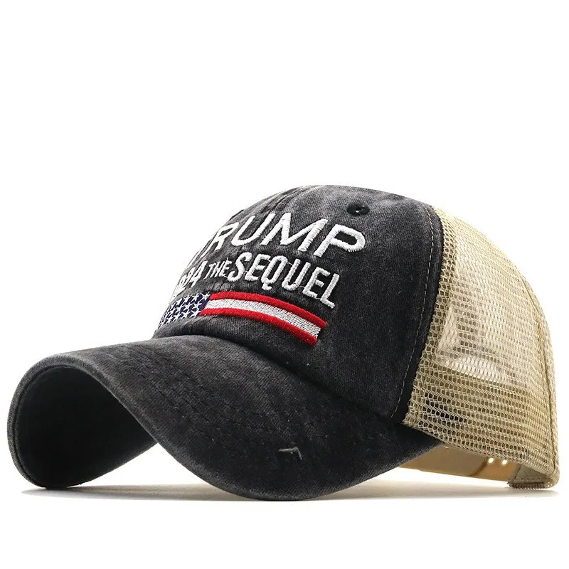 

Fashion Embroidery Baseball Cap 2024 Hat Women And Men American Great Mesh Cap Summer Breathable Washed Denim Cotton Sun Hat