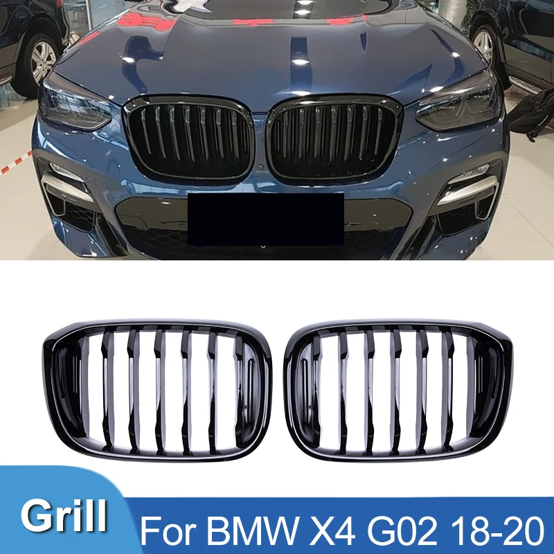 For 2018-2020 BMW X3 G01 X4 G02 2PCS Front Bumper Air Intake Side Grille  Cover s