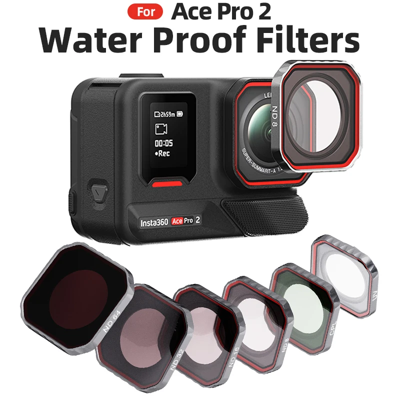 NEEWER ND & CPL Filter Set Compatible with Insta360 Ace Pro, ND16 ND32