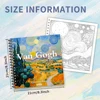 Van Gogh Colouring Book - 30 Sheet Adult Colouring Book, 100gsm8.3x 8.3 inch, Drawing Book, Birthday Gift, Holiday Party Gift 2