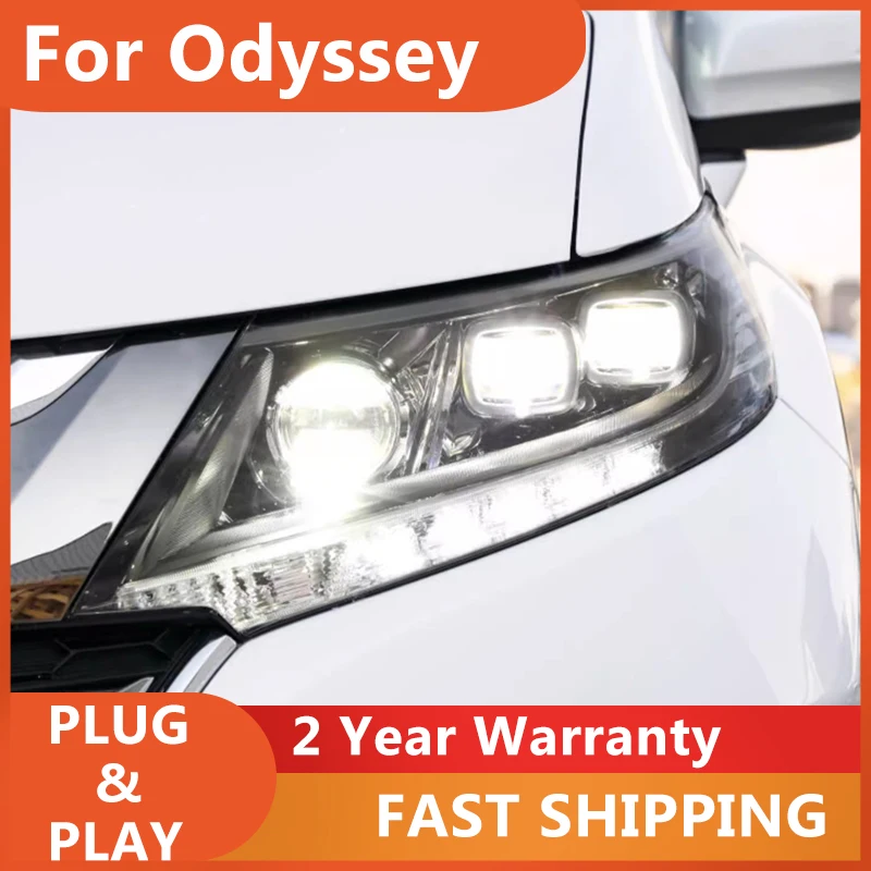 

Car Accessories for Head Lamp for Honda Odyssey Headlights 2016-2019 Odyssey Head Light DRL Turn Signal High Beam Projector Lens