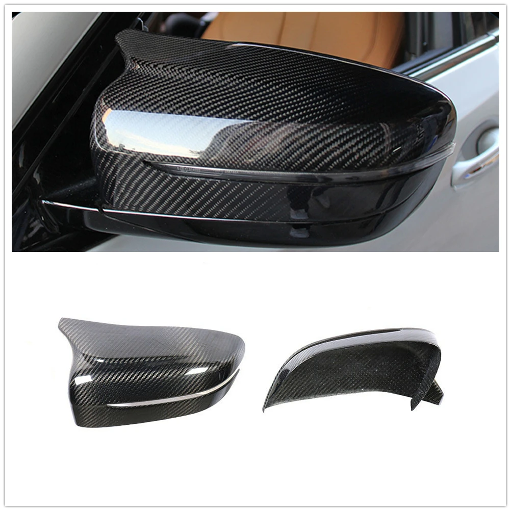 

Mirror Cover Add On For BMW F90 M5 Sedan 2018-2022 M8 (F91/F92/F93) 2019+ Real Dry Carbon Fiber Exterior Rear View Rearview Cap