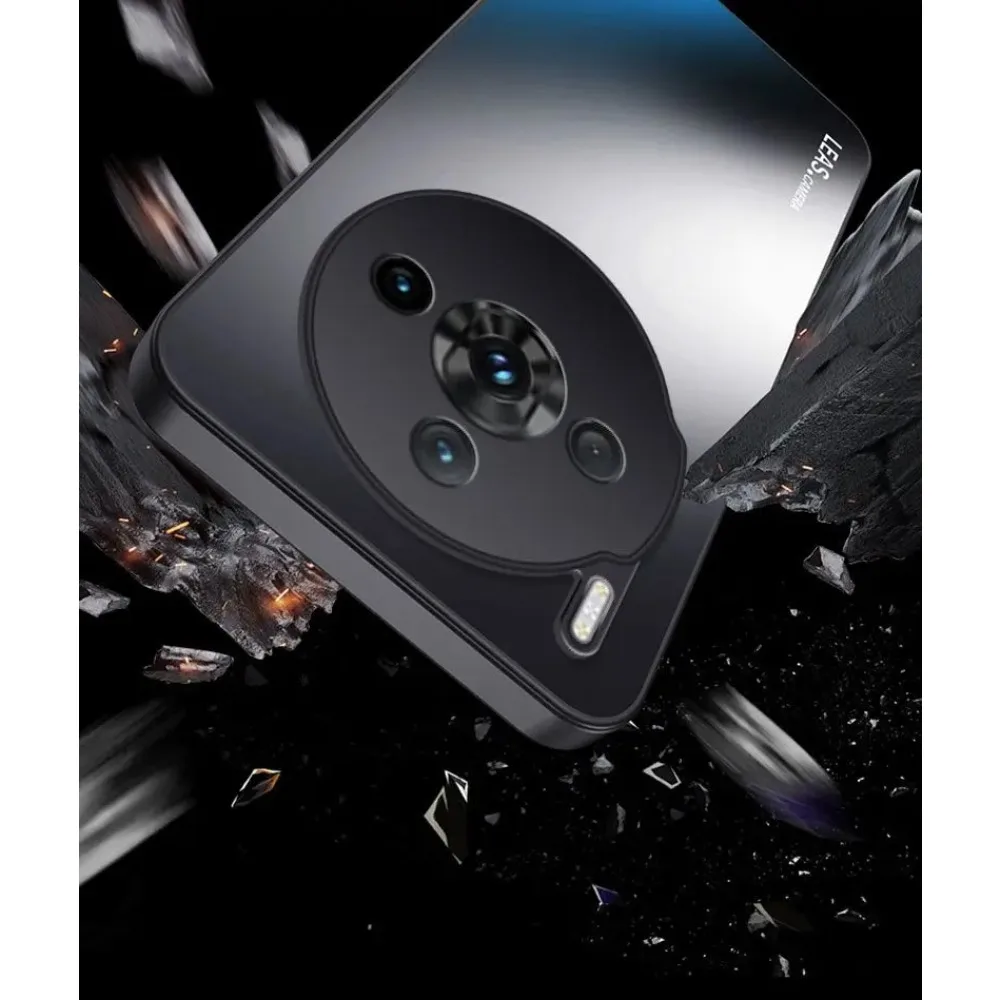 Shockproof Matte Case with 360° Rotating Ring Stand and Magnetic Back Cover
