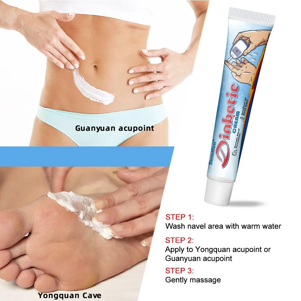 20G Diabetic Cream Treatment Medicine Stabilizes Blood Sugar High Blood Glucose Hypoglycemic Repair Ointment Health Care