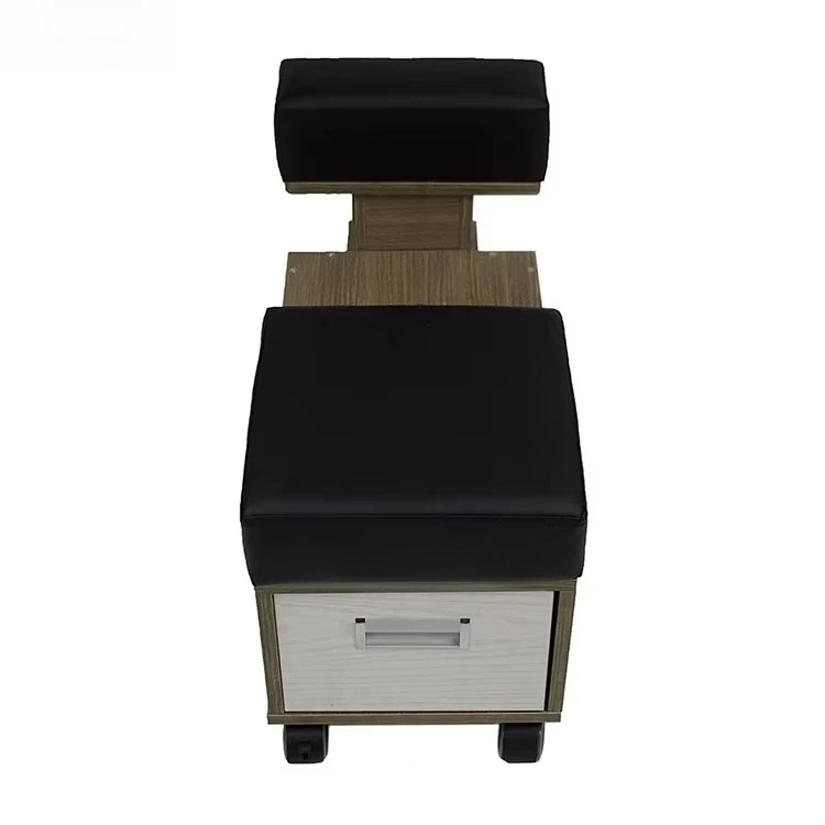 Carrello per Pedicure con Poggiapiedi, Cassetto Portaoggetti e Armadietto per Salone di Bellezza - immagine 5