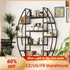 Redlife Large Oval Bookshelf 70'' Tall Open 5 Tier Industrial Bookcase Modern Bookshelves Display Shelves for Office Living Room 1