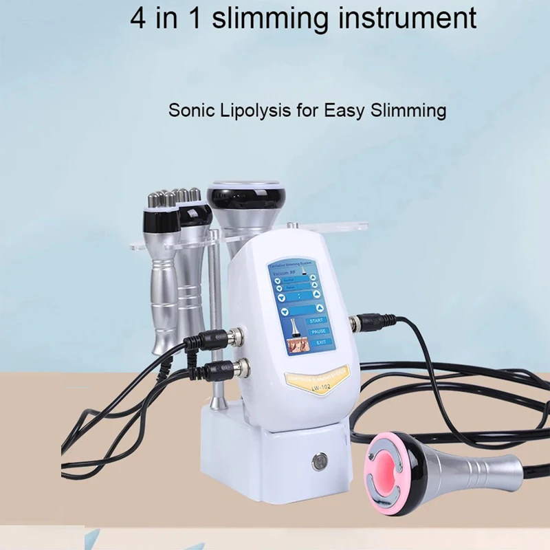 NEW 40K Cavitation Machine 4-1 Ultrasonic RF Body Shaping Lose Weight Multipolar Slimming Facial Skin Tightening Lifting Device