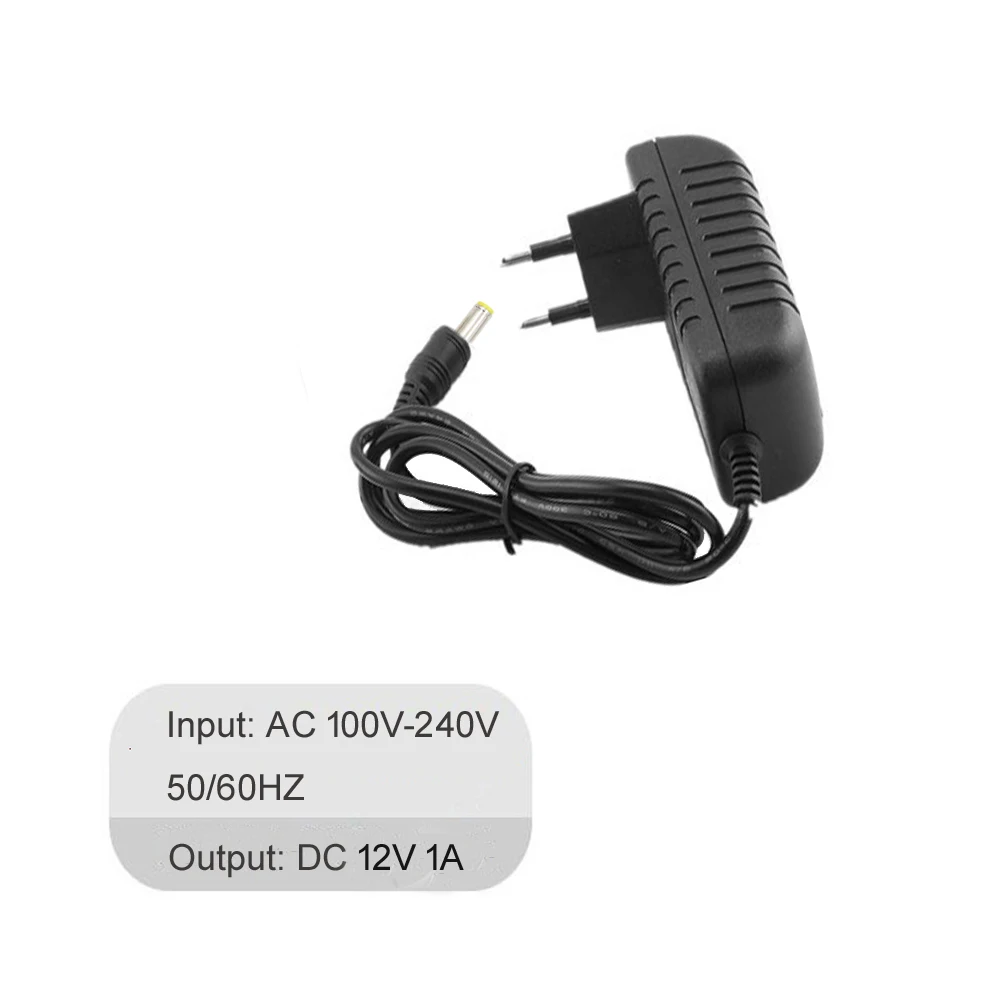 Ruitroliker AC-MS1202C 전원 어댑터 전원 공급 장치, 12V 1A AC 어댑터