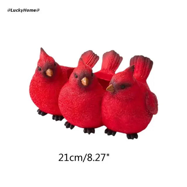 Madárszobor Ültetvények Edénykert Dekoratív Családi Barátok Kollégájának Jelen Van - Image 6