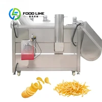 Prix usine Machine à frire électronique commerciale friteuse pomme de terre friteuse électrique forme ronde 2