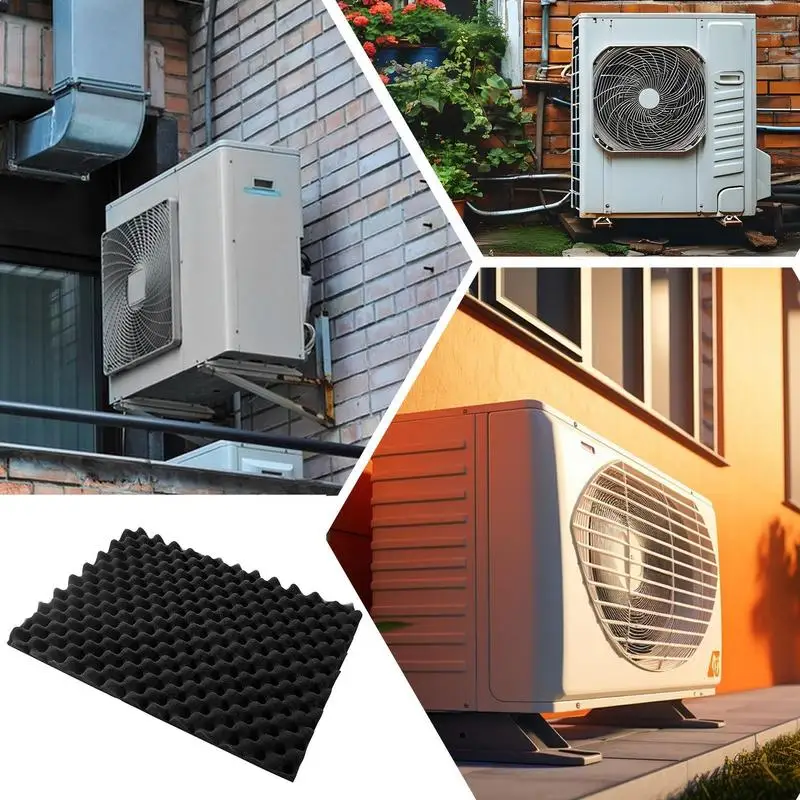 Air Conditioner Drip Cushion Magnetic Cushion Air Conditioner For Dropping Noise Cuttable Outdoor Unit Guard Reduce Noise AC Mat 4
