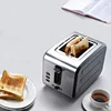 Small Home 2-Slice Smart Oven Toaster with Stainless Steel Breakfast Spit Removable Crumb Tray for Hotel Use for Bread Toasting 2