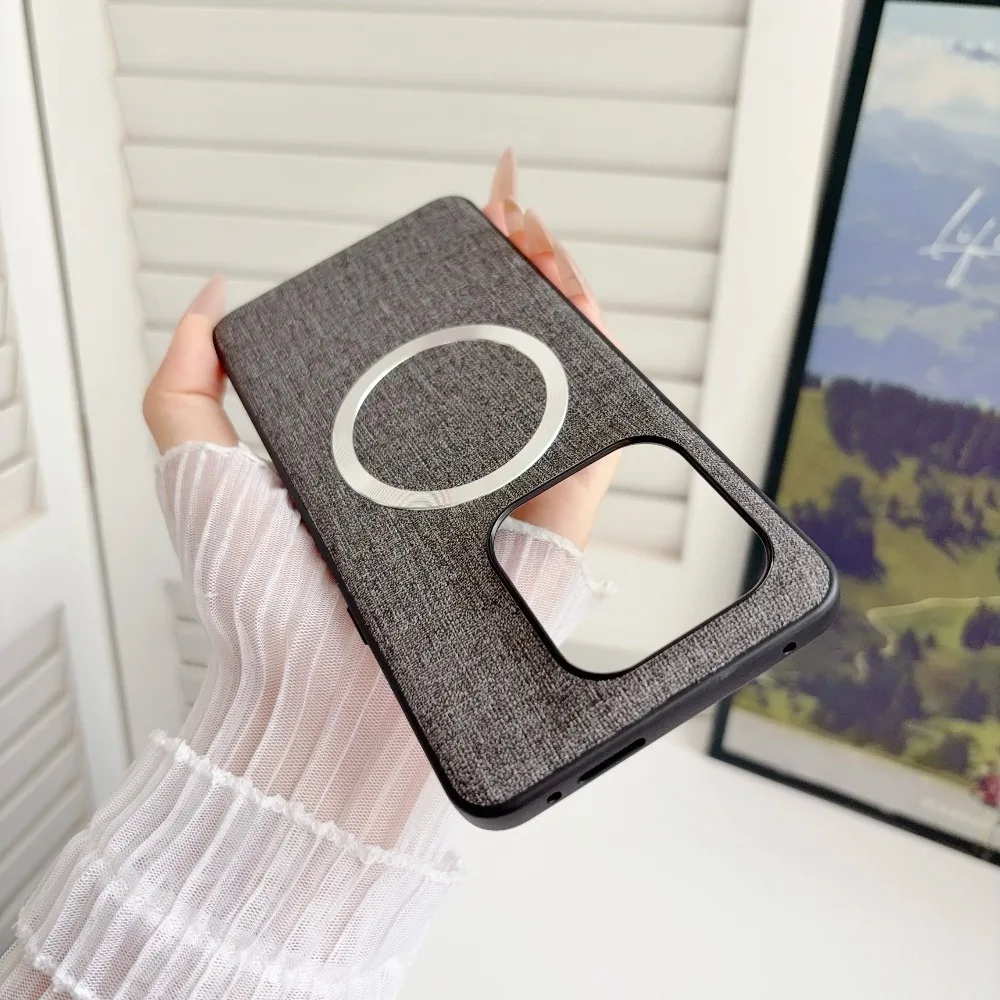 Luxury Fabric Magnetic Slim Shockproof Case Cover