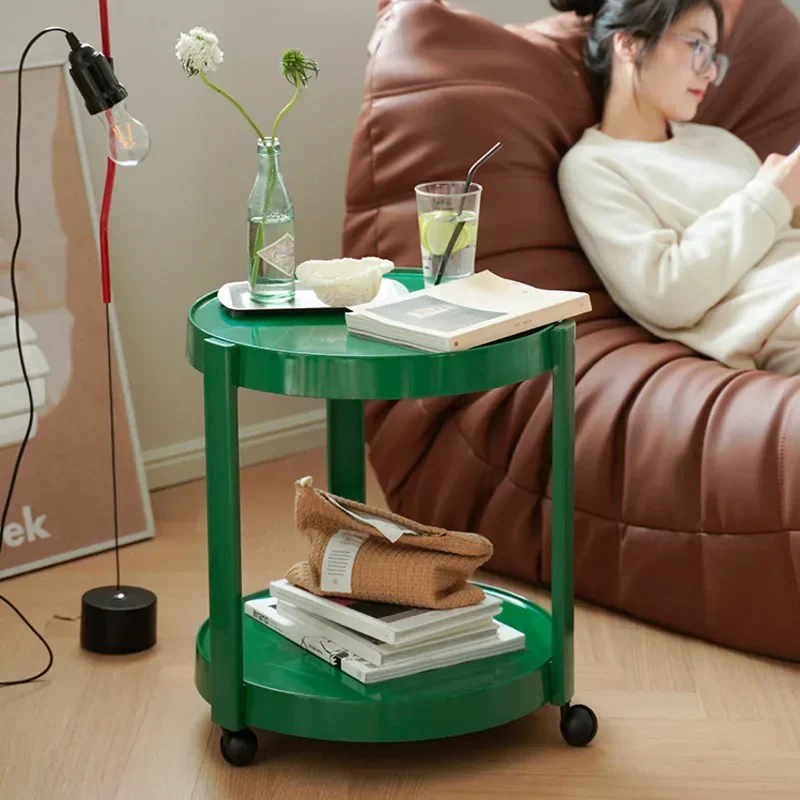 

Корзина для хранения Ins, креативный круглый журнальный столик в скандинавском стиле, Идеальная ночная подставка для спальни или гостиной, придающая элегантности