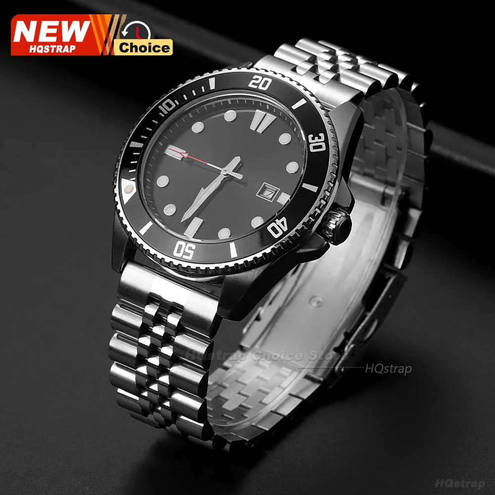 Luxury Buckle Solid Stainless Steel Universal Men's Business Watch Strap
