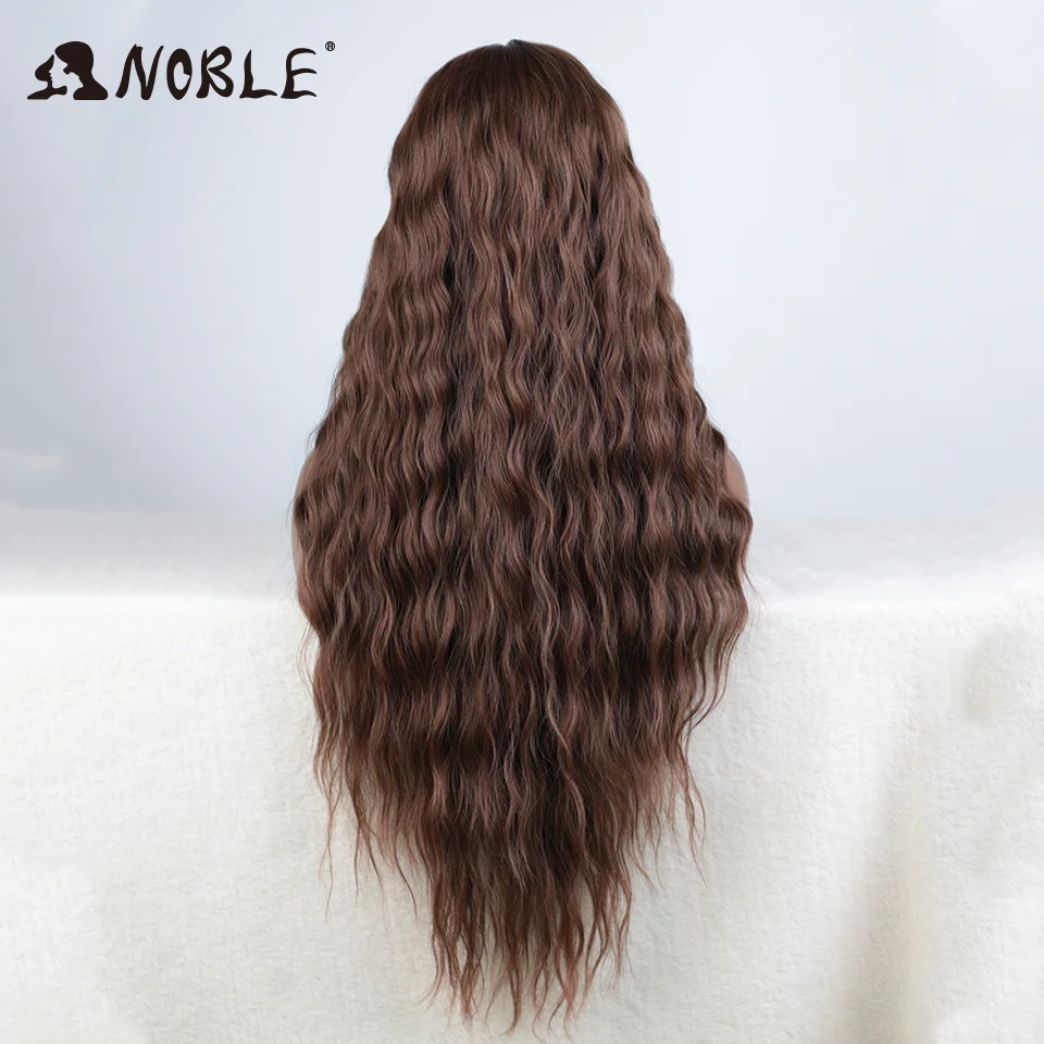 Synthetic Lace Front Wig 30 Inch Wavy Ombre Blonde Wig For Women