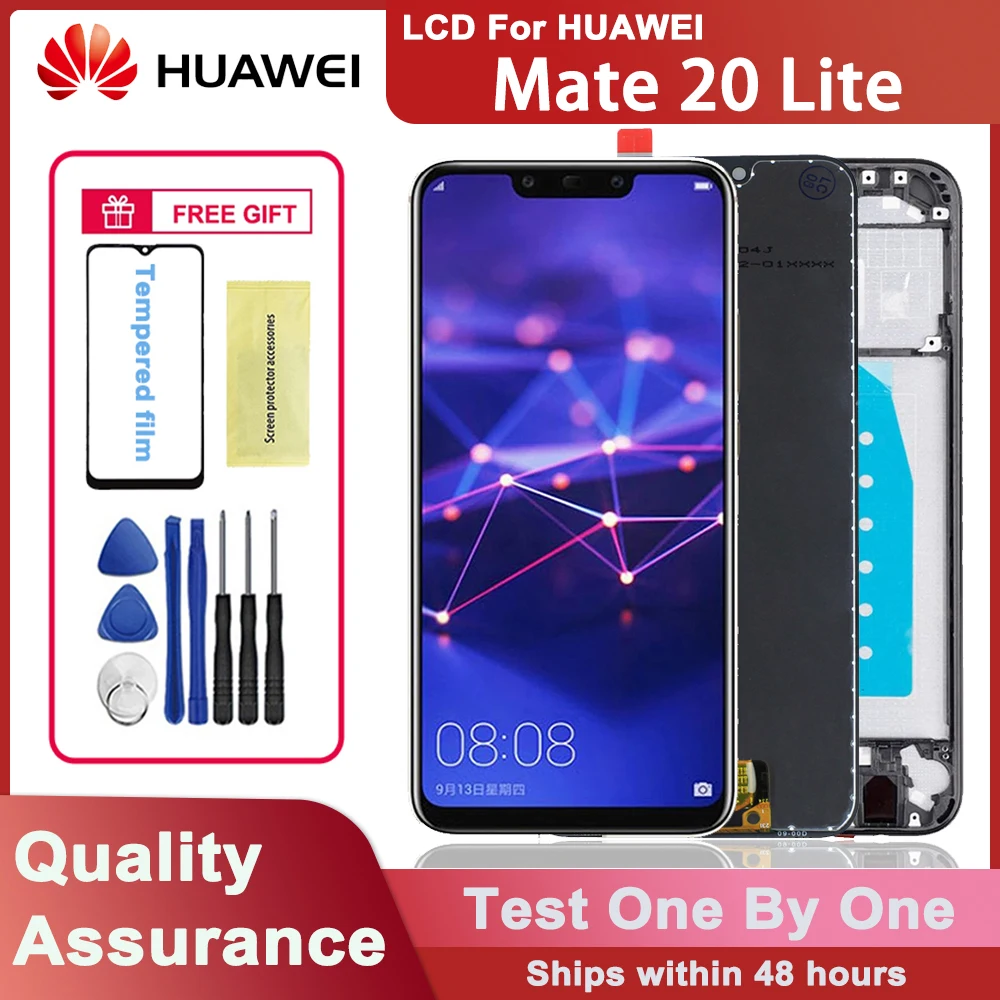 DISPLAY LCD TOUCH SCREEN FRAME Per HUAWEI HONOR X6A WDY-LX1 SCHERMO VETRO NERO - Foto 6