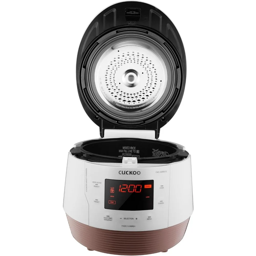 5QT Cuckoo Electric Pressure Cooker with 10 Menu Options and Stainless Steel Pot Electric Pressure Cooker