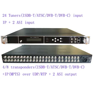 12 way dvb-s2/S to ISDB-T catv modulator, 12 way ISDB-T RF tuner to ISDB-T RF modulator for hotel/school/prison