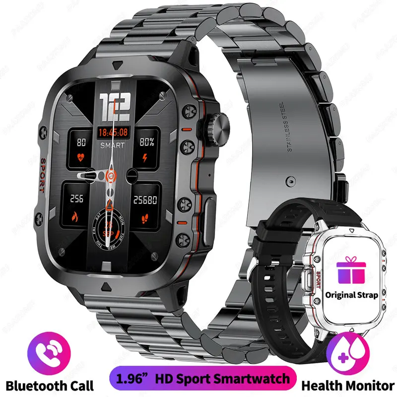 Fernamor Montre Connectée Homme Militaire avec Appel Bluetooth 5.2, 1
