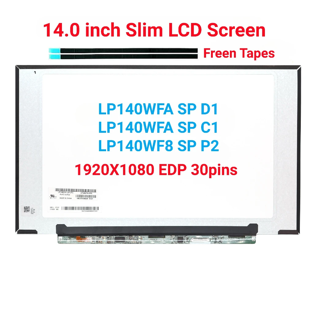 

14 inchs LCD Screen Matrix for Acer Swift 1 SF114-32-P2MS SF114-33 SF114-34 Laptop 14.0"FHD 1920X1080 30Pin Panel