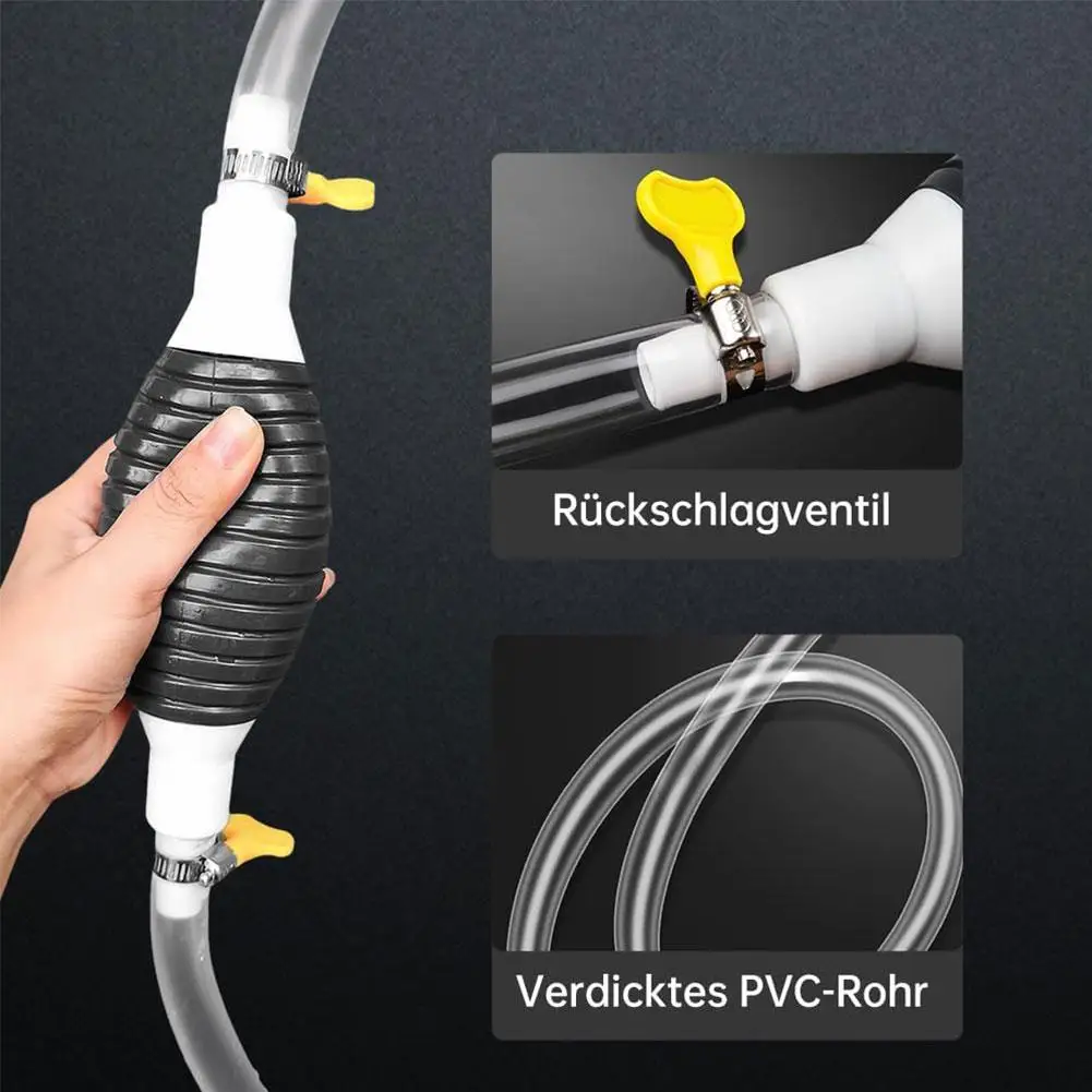 Universal Car Fuel Pump Hand Gas Oil Pump Manual Suction Pipe Pumping For Boat Liquid Petrol Tuning Car Engine Fuel Pump