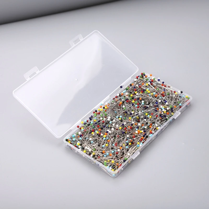 1000Pcs Sewing Pins Straight Pin For Fabric, Quilting Pins Long 1.5Inch For Dressmaker, Jewelry DIY Decoration, Craft