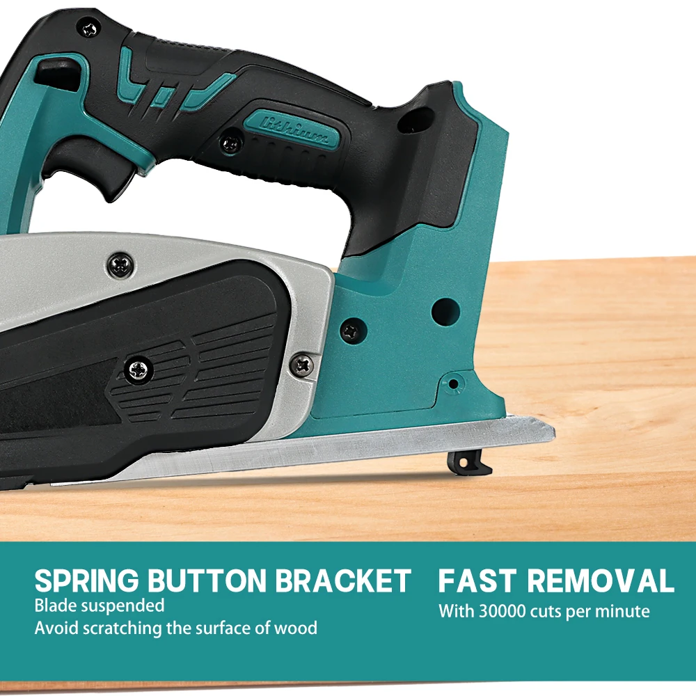 Cordless Rechargeable Electric Hand Planer Handheld Home DIY Wood Cutting Tool Woodworking Power Planer For Makita 18V Battery 4