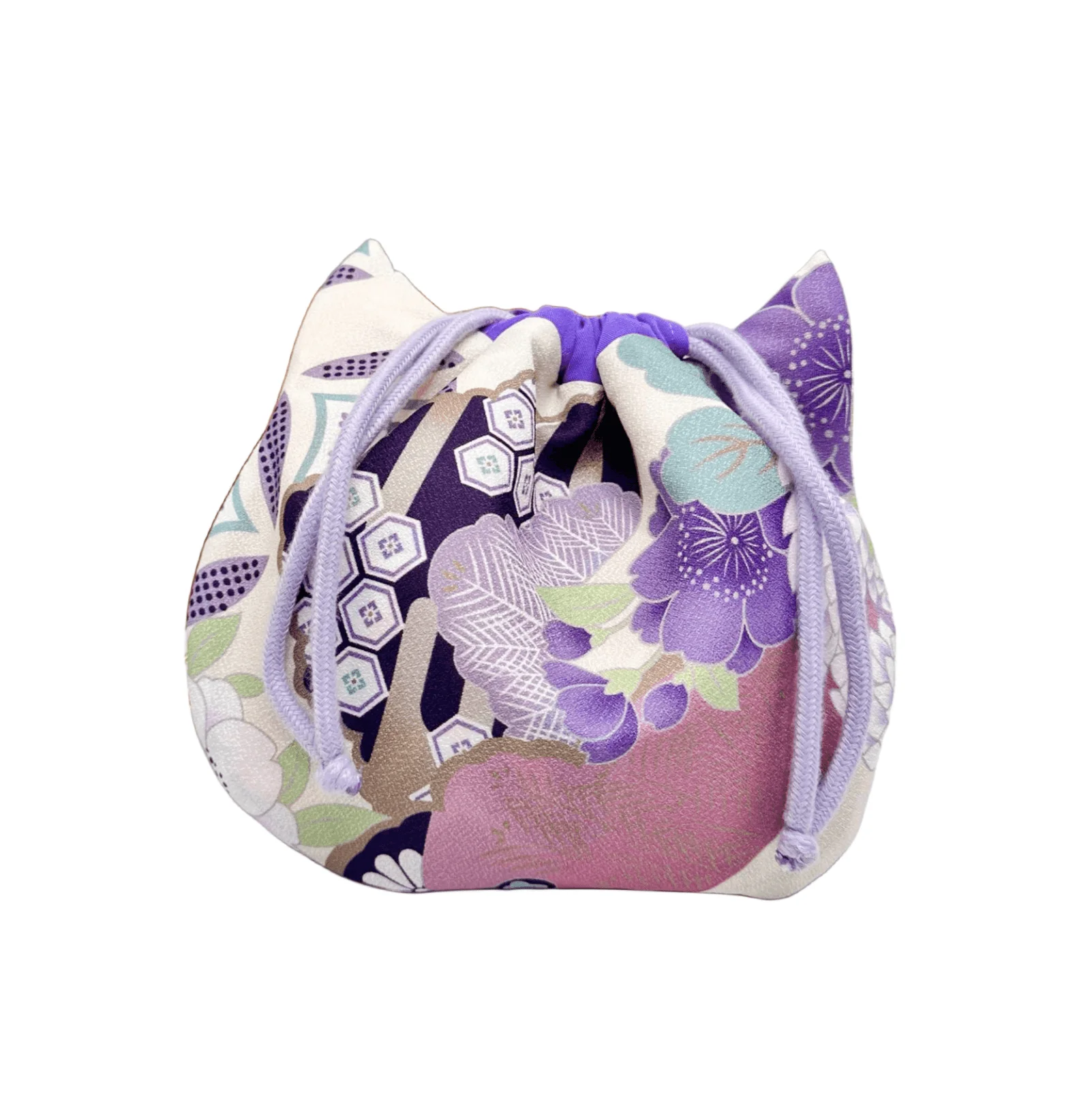 

Exotic Cute Purse, Girls Wallet, Kitty Purse, Cute Cat-shaped Storage Bag, Japanese Kimono Drawstring Bag Gift for Daughter