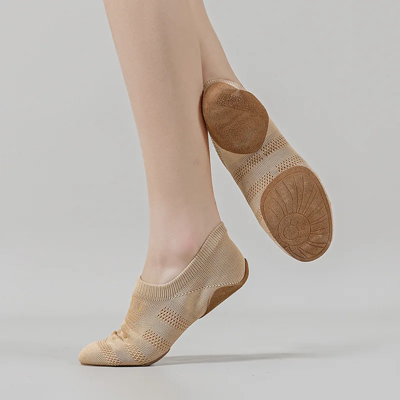 

Кроссовки без шнуровки для женщин и мужчин, модная обувь для танцев в сеточку, черные спортивные сапоги для джазовых танцев