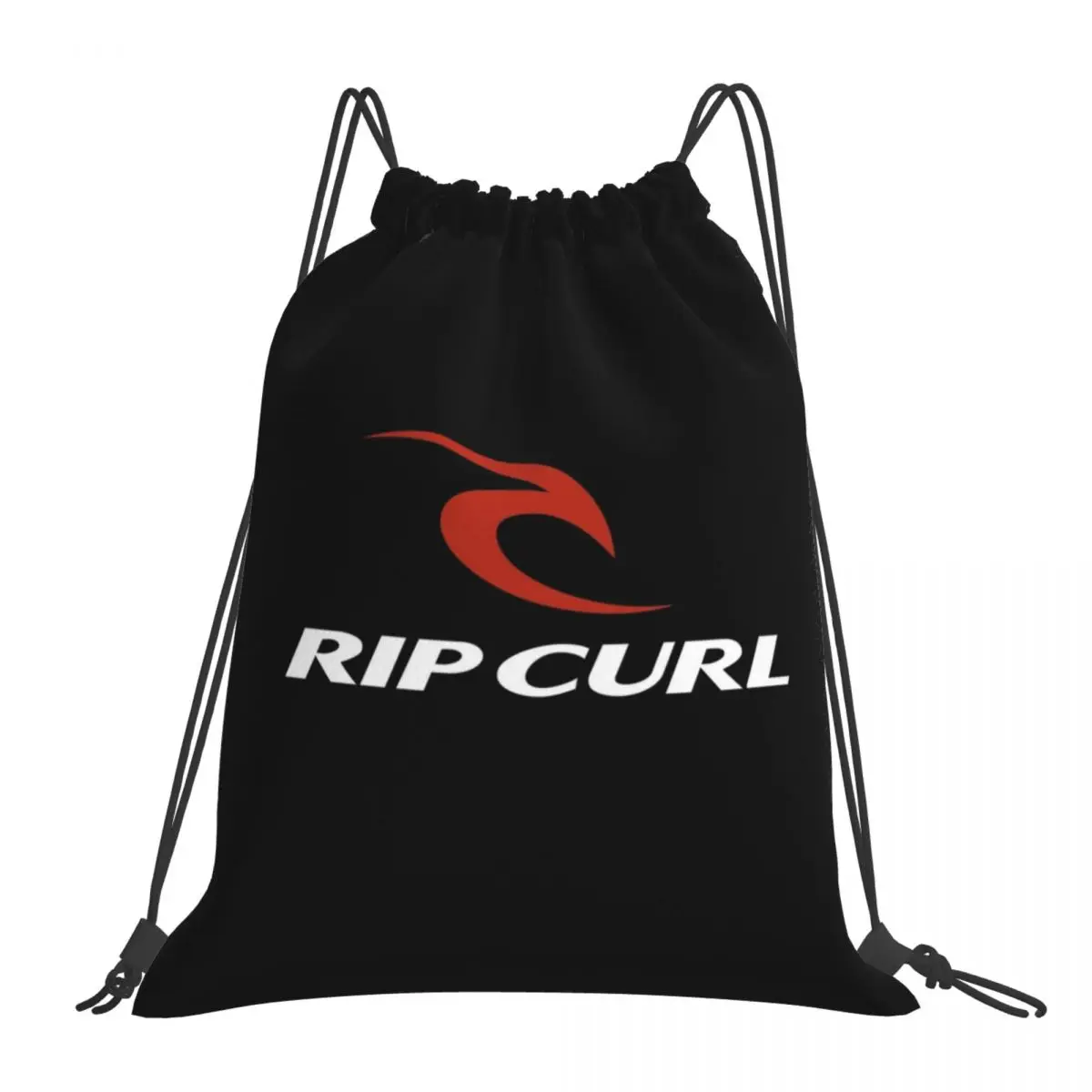 

Rip Curl Logo Backpacks Fashion Portable Drawstring Bags Drawstring Bundle Pocket Sundries Bag Book Bags For Travel Students