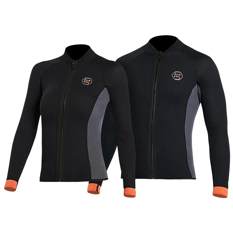 Wetsuit 3MM Neoprene Men Long Sleeve Split Wetsuit Warm Jacket Pants Plus Size Women Swimsuit Scuba Diving Snorkeling Surf Suit diving suits