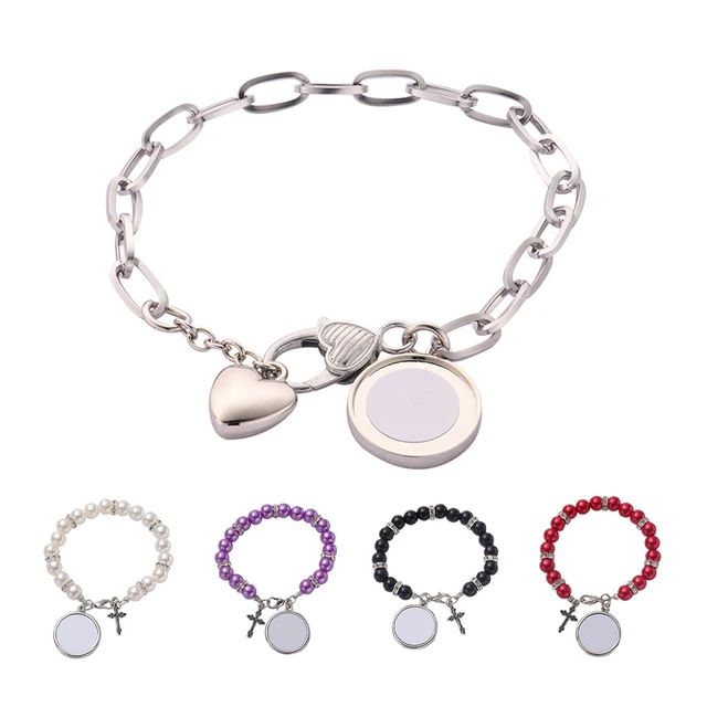 Blank Sublimation Charm Bracelet