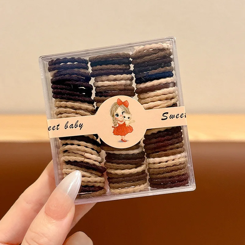 90 יחידות / מערכת סגנון קוריאני צבעי ממתקים חבילת שיער לילדים גמישות גבוהה קשת שיער ילדה אופנתית