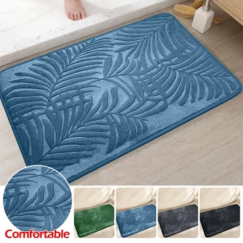 Memory Cotton Bathroom Rug – Absorbent Non-Slip Mat 1