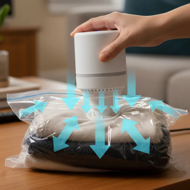 Electric Air Pump & Automatic Vacuum Sealer – Space Saver for Clothes & Food 2