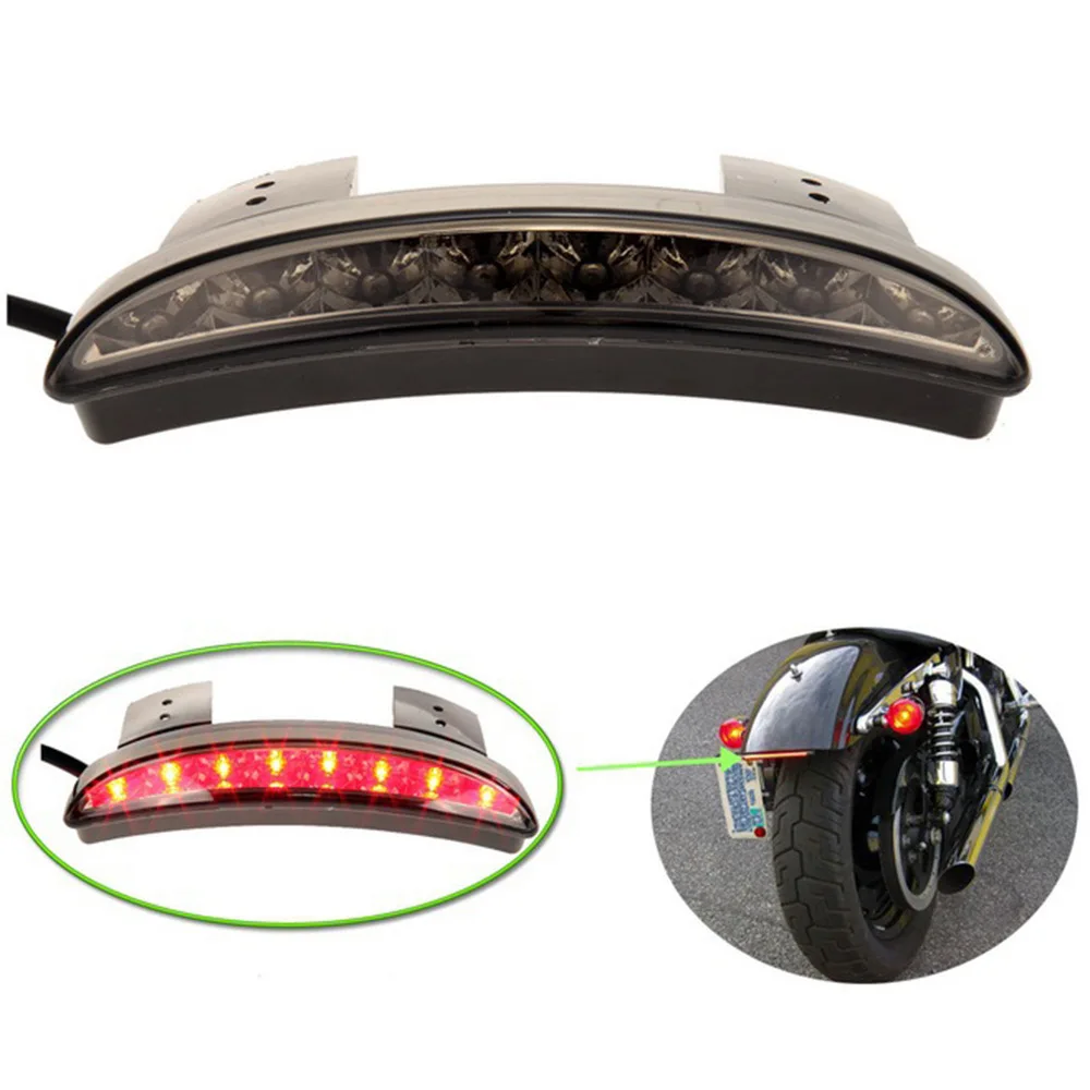 12v LED Moto Vélo Frein Arrière Queue Arrêt Feu Rouge Lampe Feu Arrière Chopper